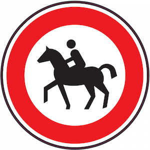 code de la route cheval