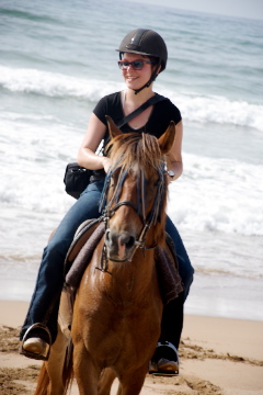 balade à cheval en bord de mer