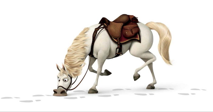 cheval flaire une piste