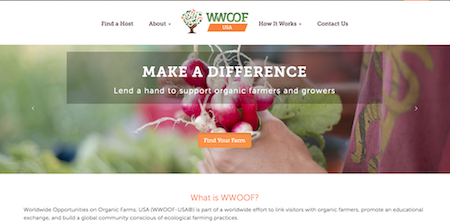 wwoof états unis ouest américain