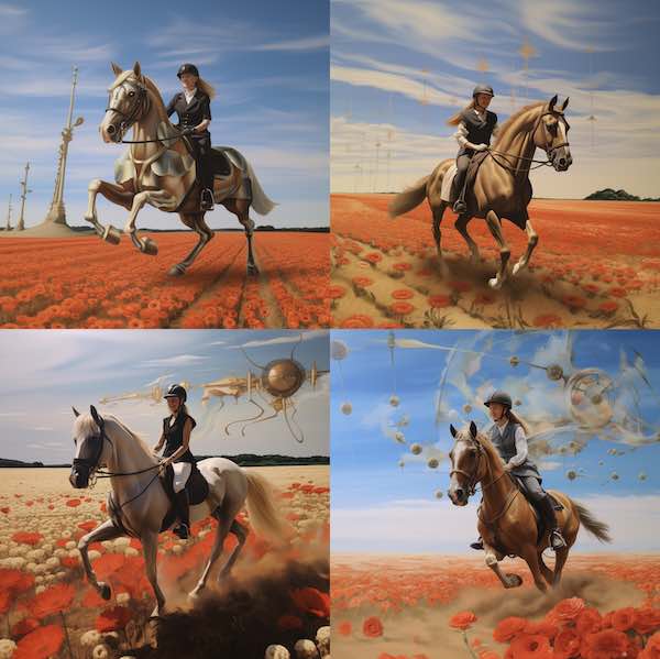 photo cheval style Dali