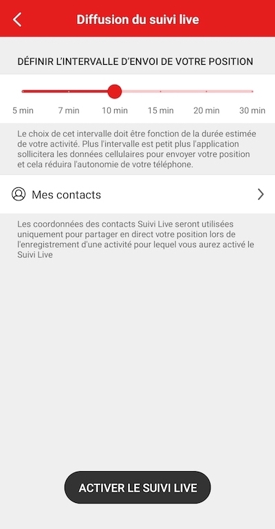 Open runner comment partager sa position