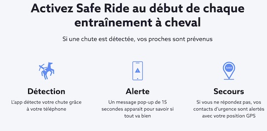partage de position en temps reel safe ride