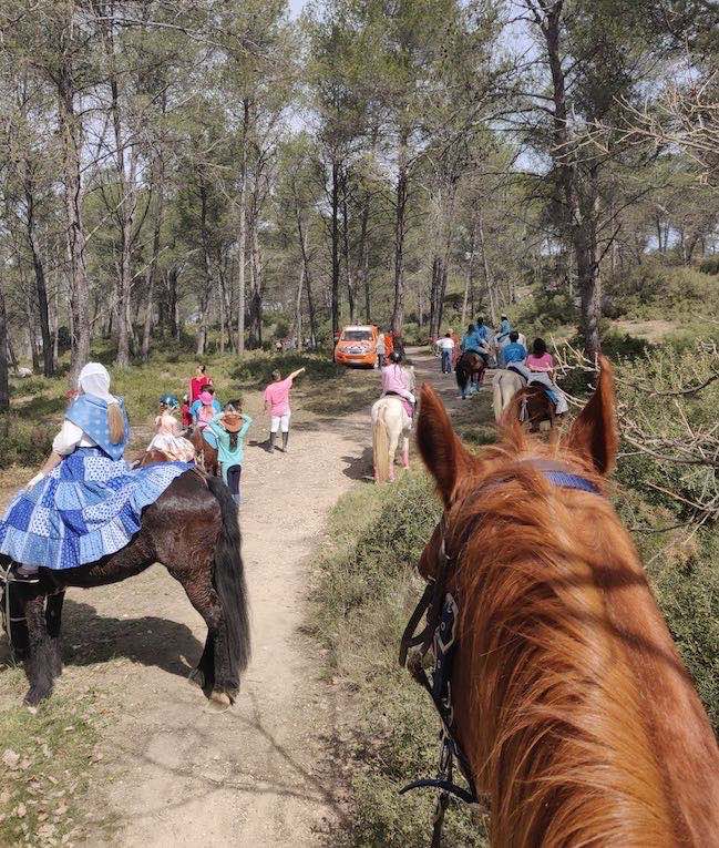 calmer son cheval lors d'un evenement equestre