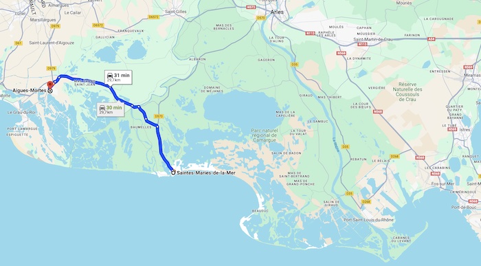 localisation aigues mortes