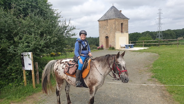 noeud de cavalerie de profil