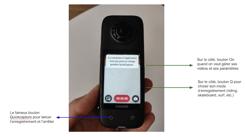 Insta 360 x 3 filmer