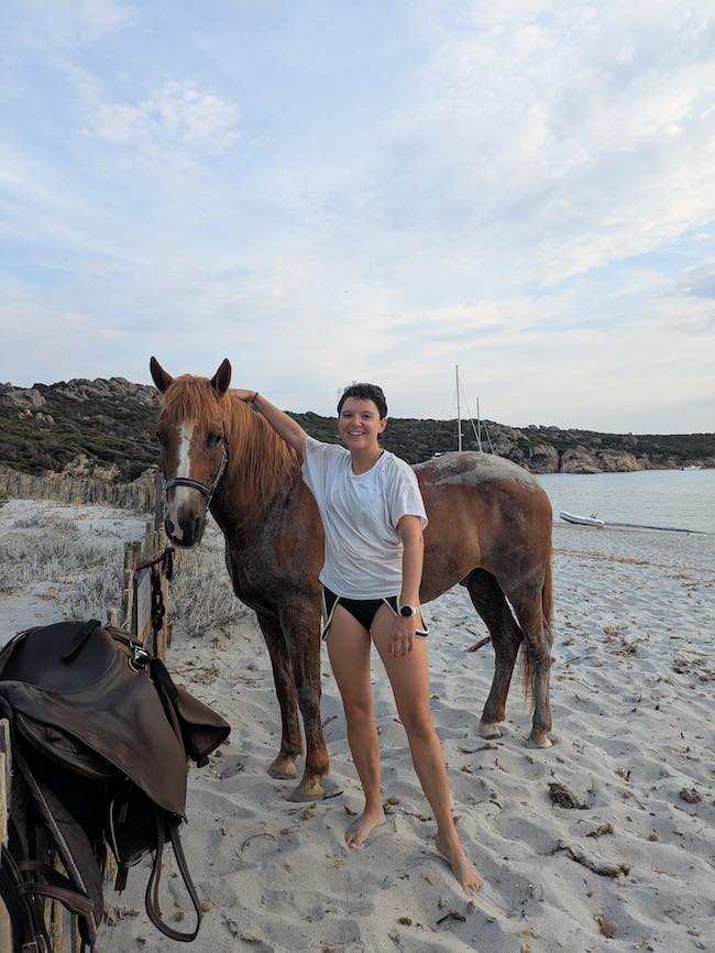 cheval sur la plage
